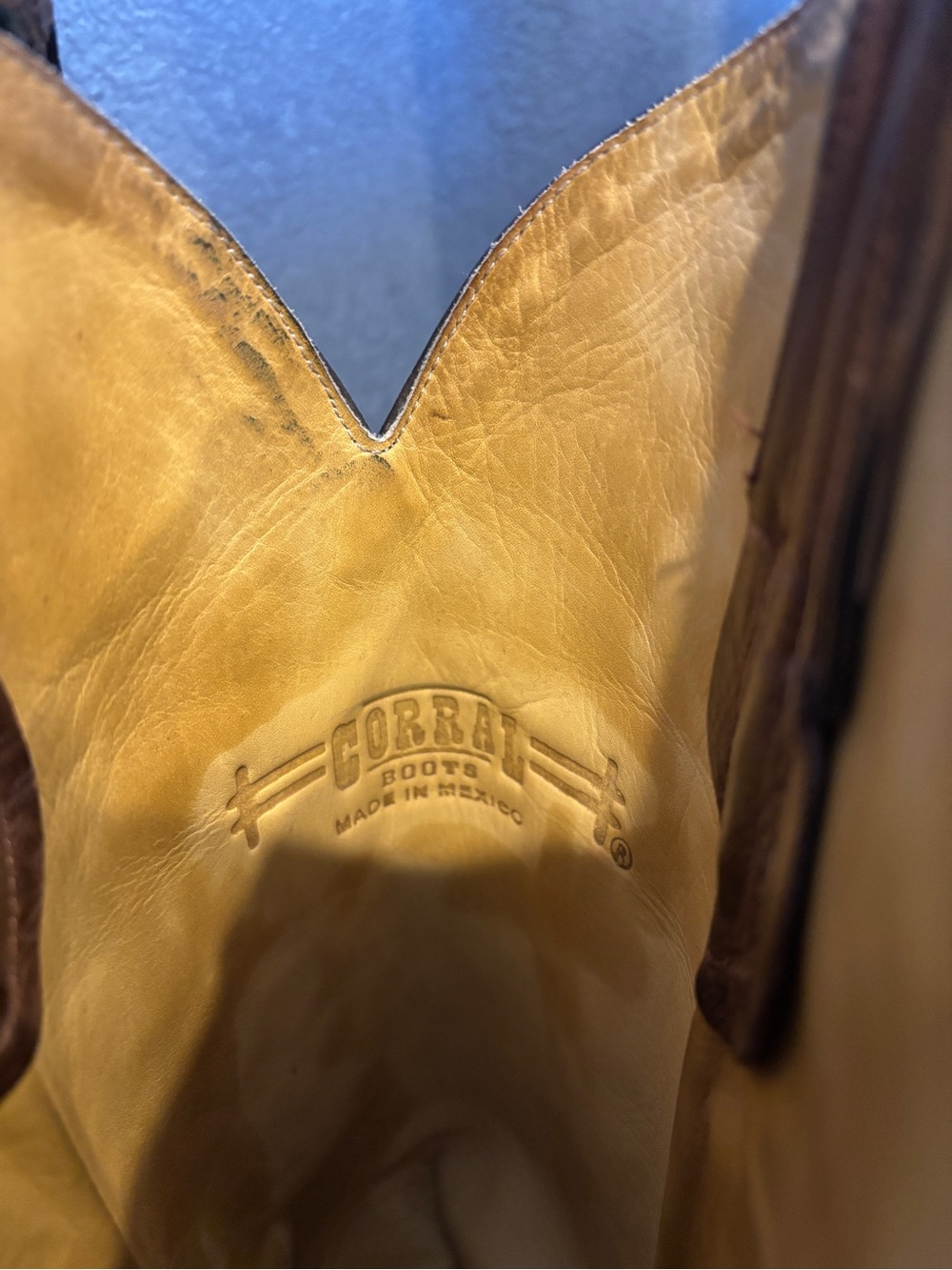 Brown Floral Embroidered Western Heeled Boots - Picture 6 of 6